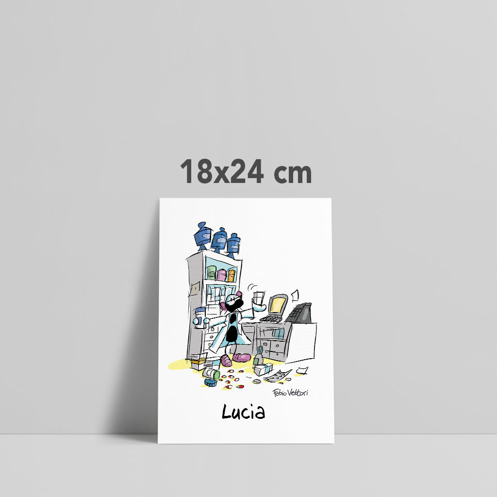 Personalized poster print "Pharmacist (Female)"