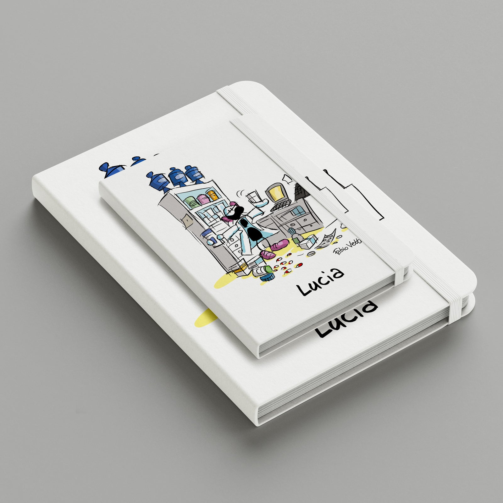 Personalized notebook with "Pharmacist" theme