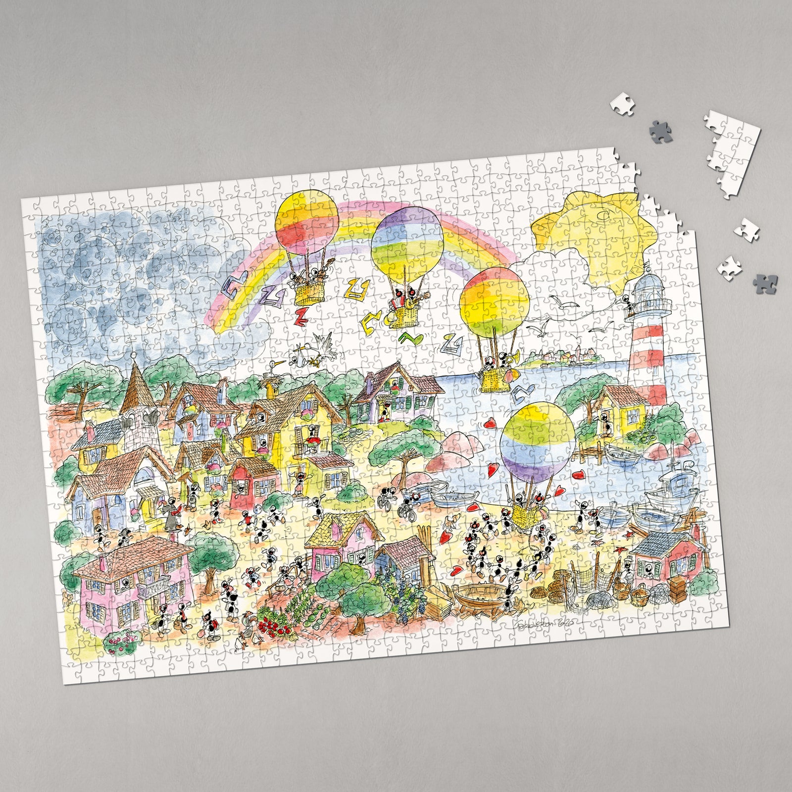 Puzzle "Festa delle mongolfiere" 1080 pezzi