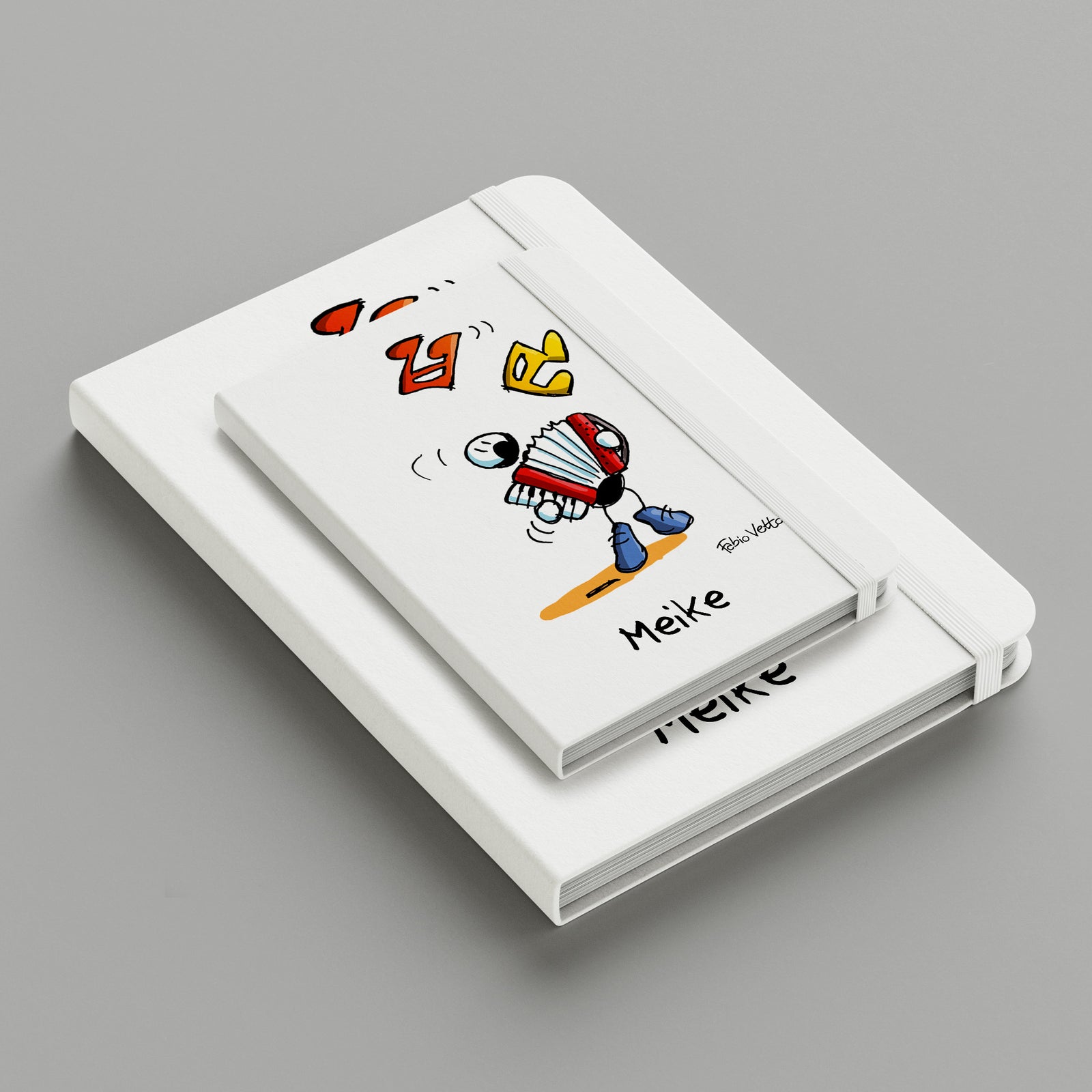 Personalized notebook with "Accordion" theme