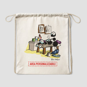 Personalized cotton backpack bag with "Physiotherapists" theme