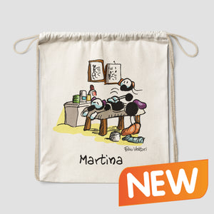 Personalized cotton backpack bag with "Physiotherapists" theme