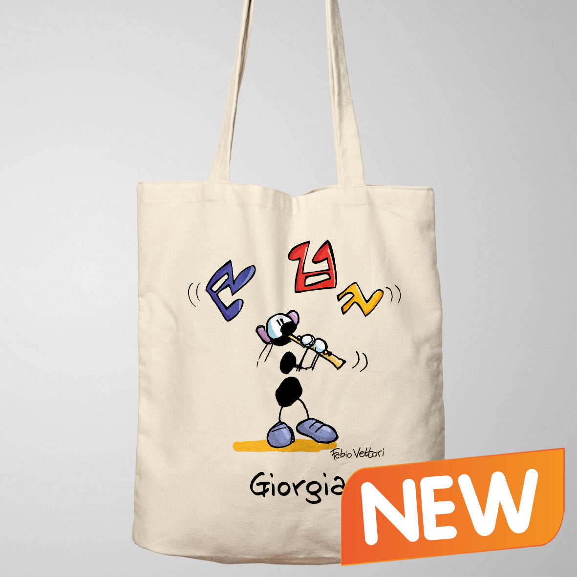 Shopper Personalizzata "Flautista"