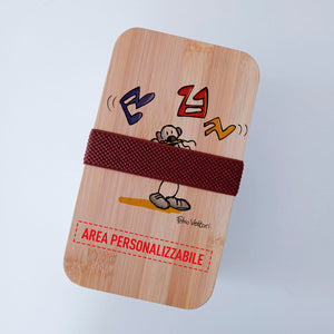 Lunch Box with Cutlery Band Personalized with "Transverse Flute" Theme