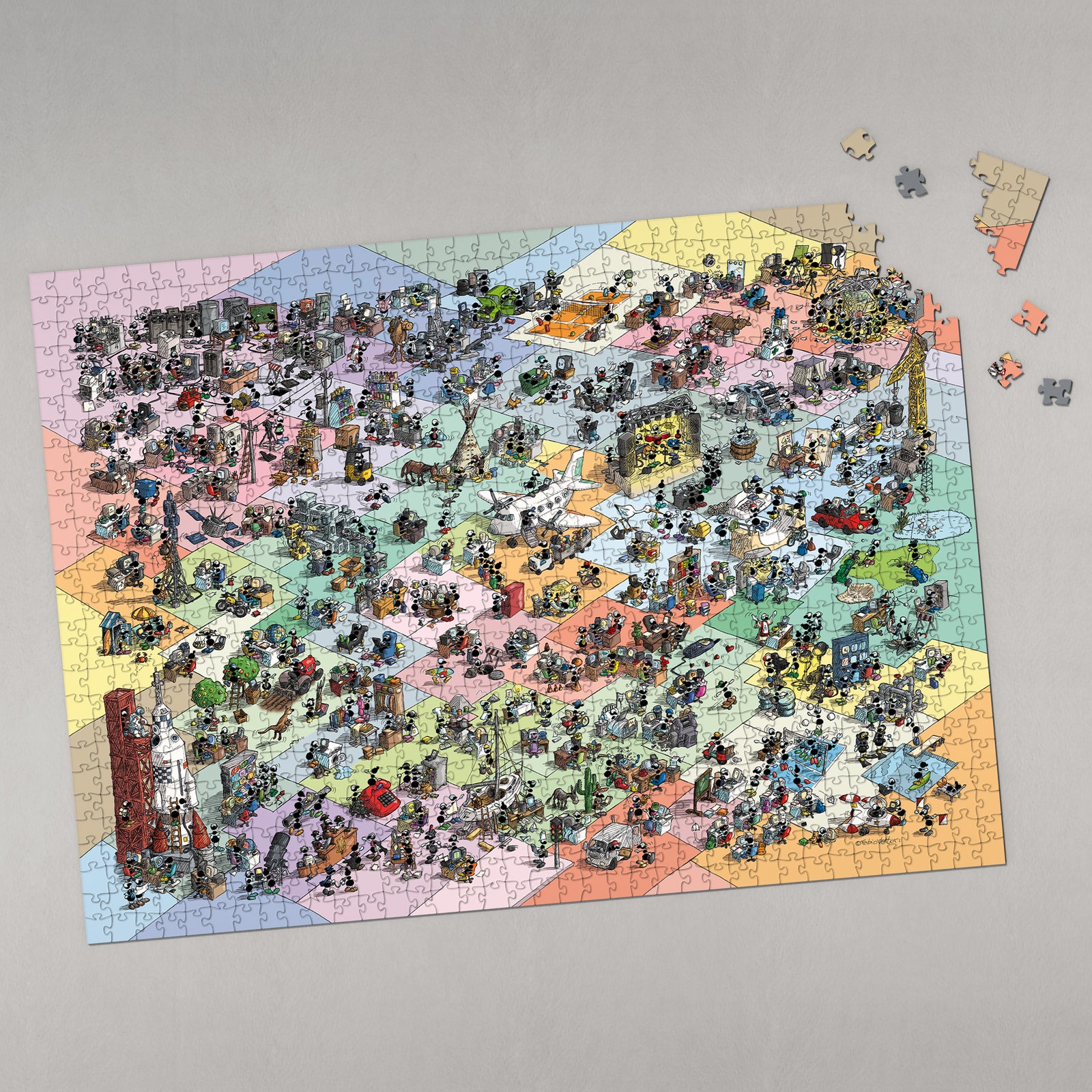Puzzle "Formiche WI-FI" 1080 pezzi