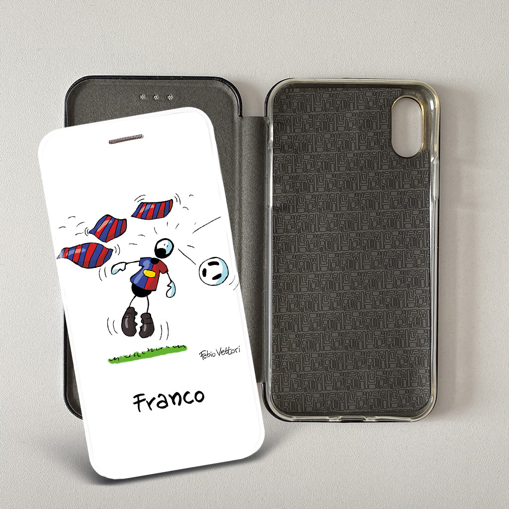 Customized artistic cover for Smartphone subject "Pizza Chef" model with "Book" opening