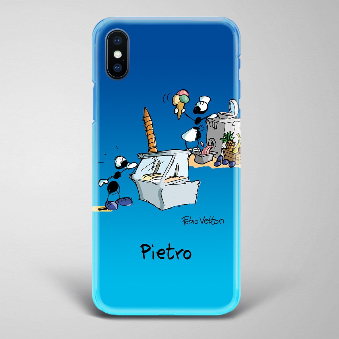 Cover artistica per Smartphone Personalizzata Gelataio