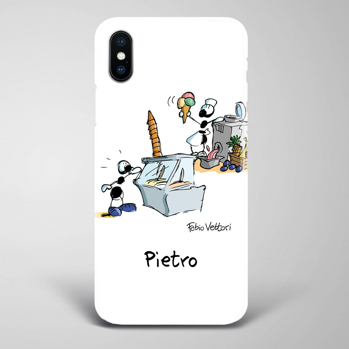 Cover artistica per Smartphone Personalizzata Gelataio