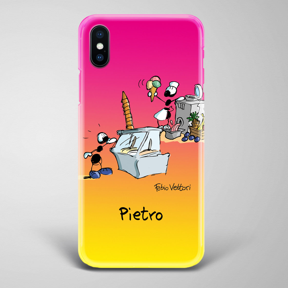 Cover artistica per Smartphone Personalizzata Gelataio