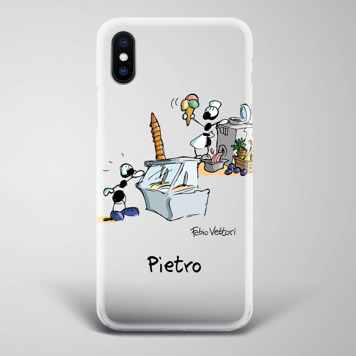 Cover artistica per Smartphone Personalizzata Gelataio