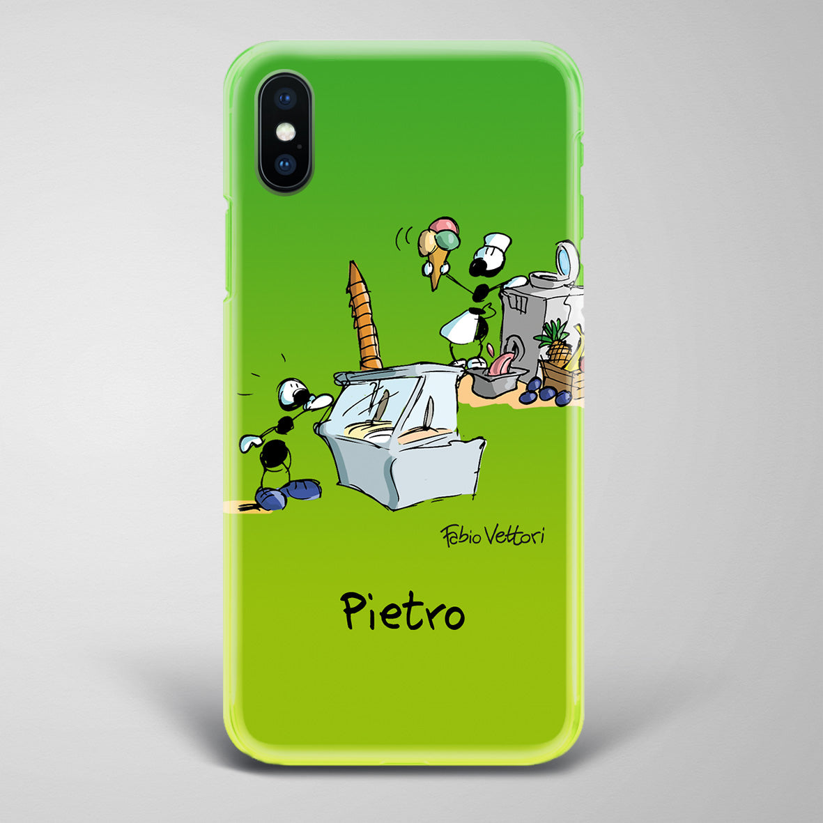 Cover artistica per Smartphone Personalizzata Gelataio