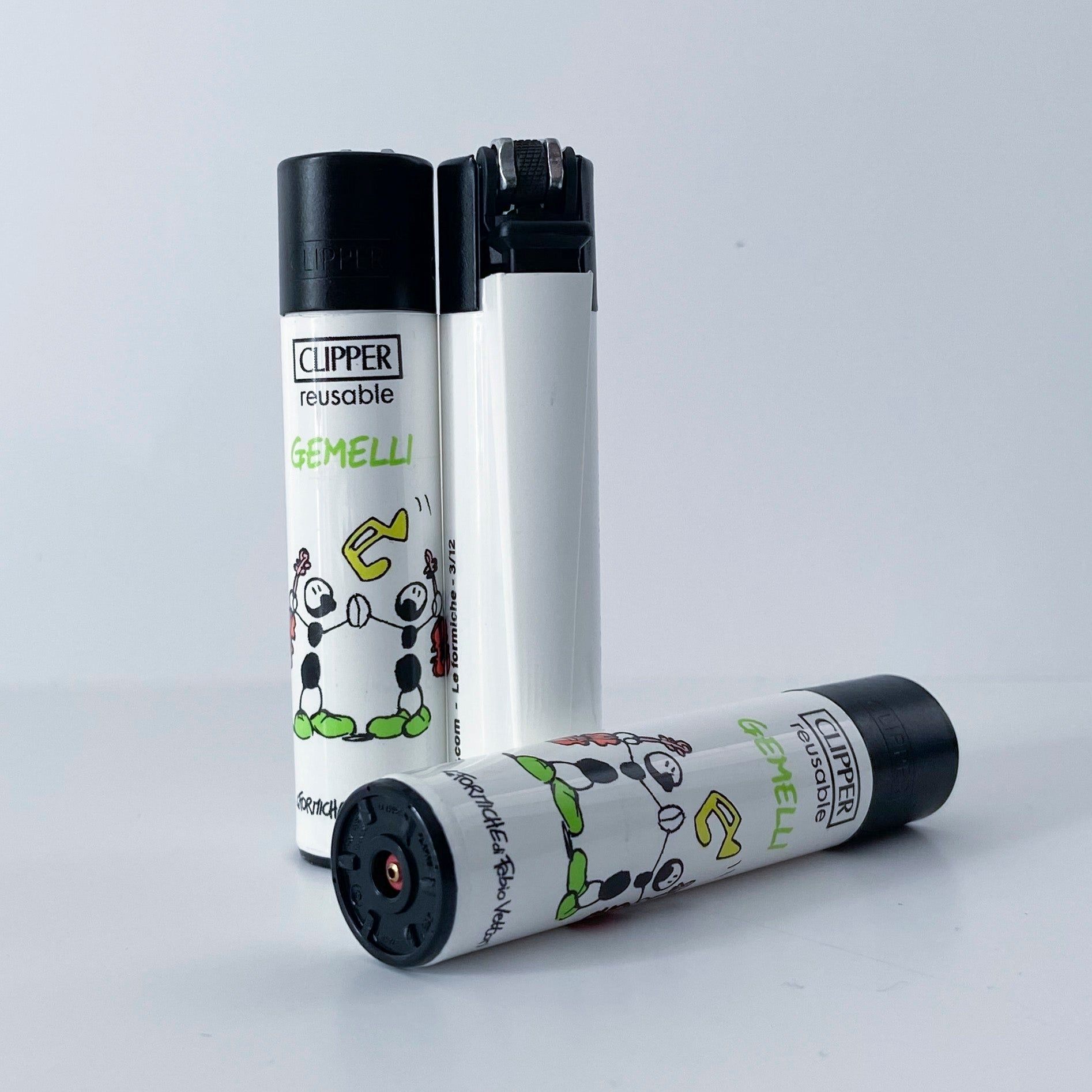 CLIPPER lighter limited series Zodiaco by Fabio Vettori Subject "Gemini"