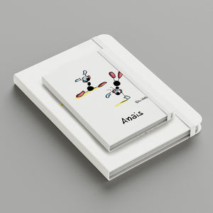 Personalized notebook with "Gymnast" theme