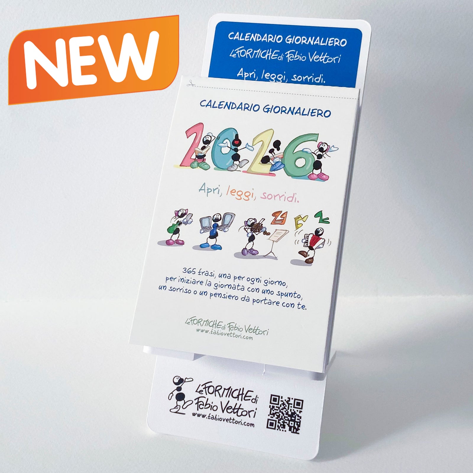 Calendario Giornaliero da tavolo 2026 delle Formiche di Fabio Vettori (FV26G)