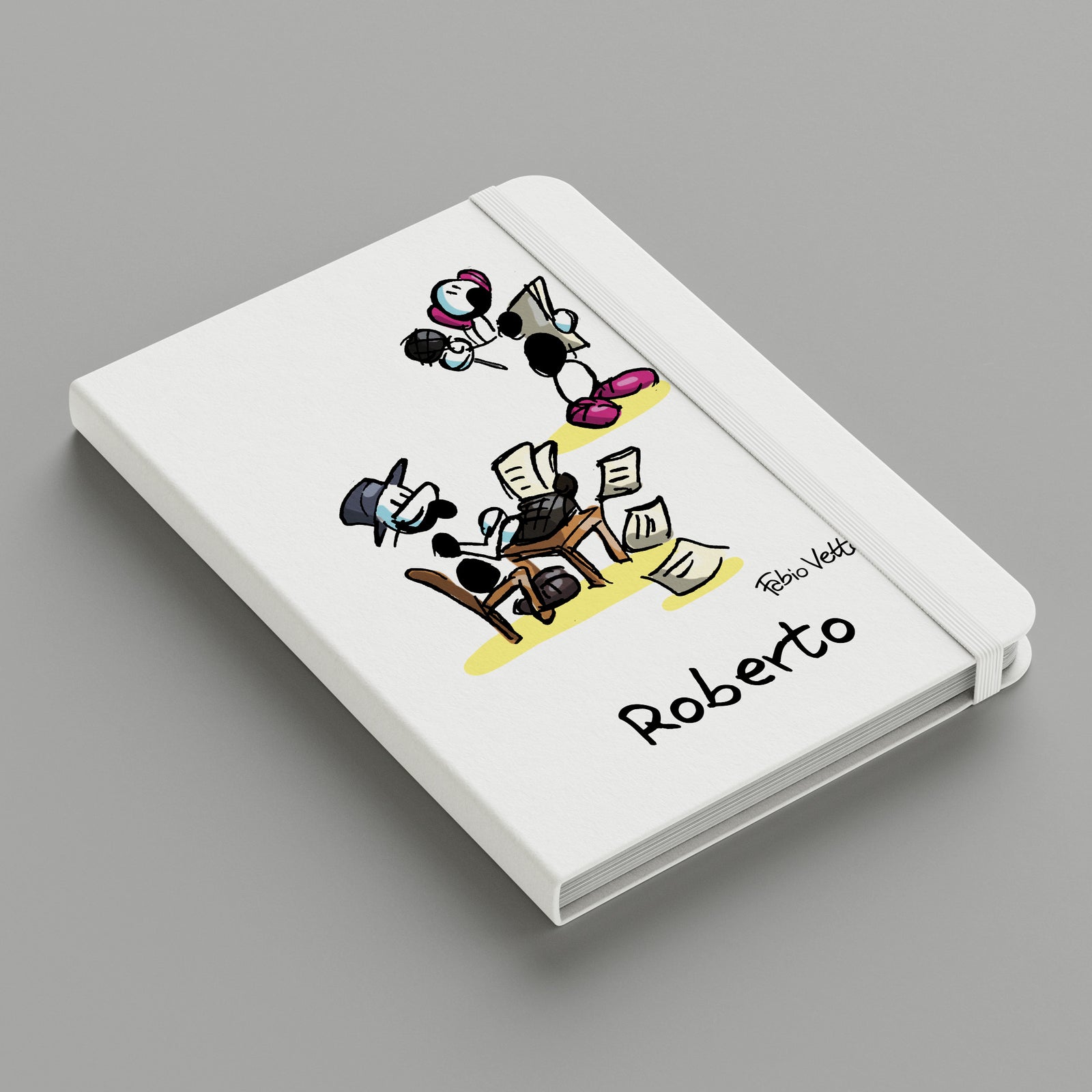 Personalized notebook with "Journalist" theme