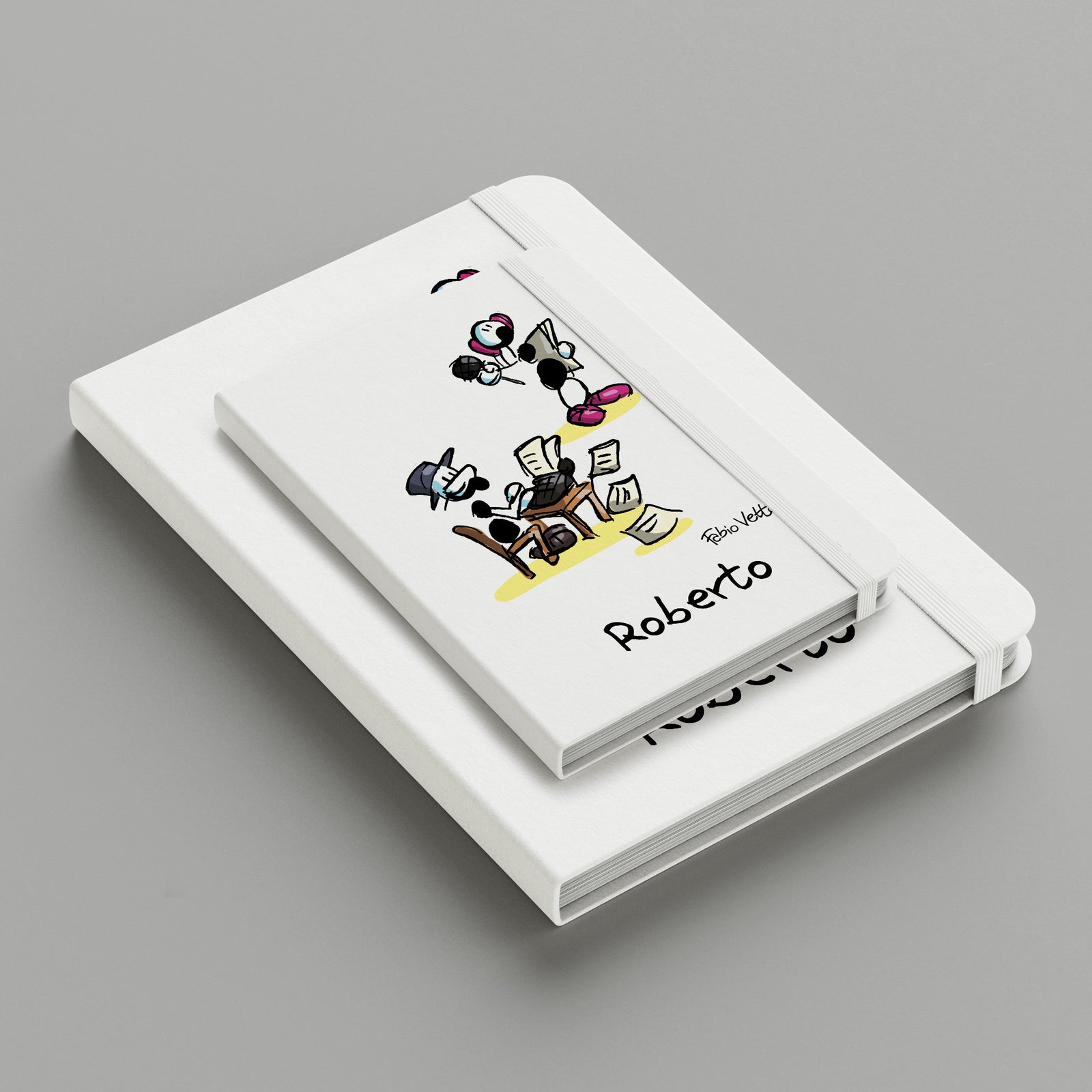 Personalized notebook with "Journalist" theme