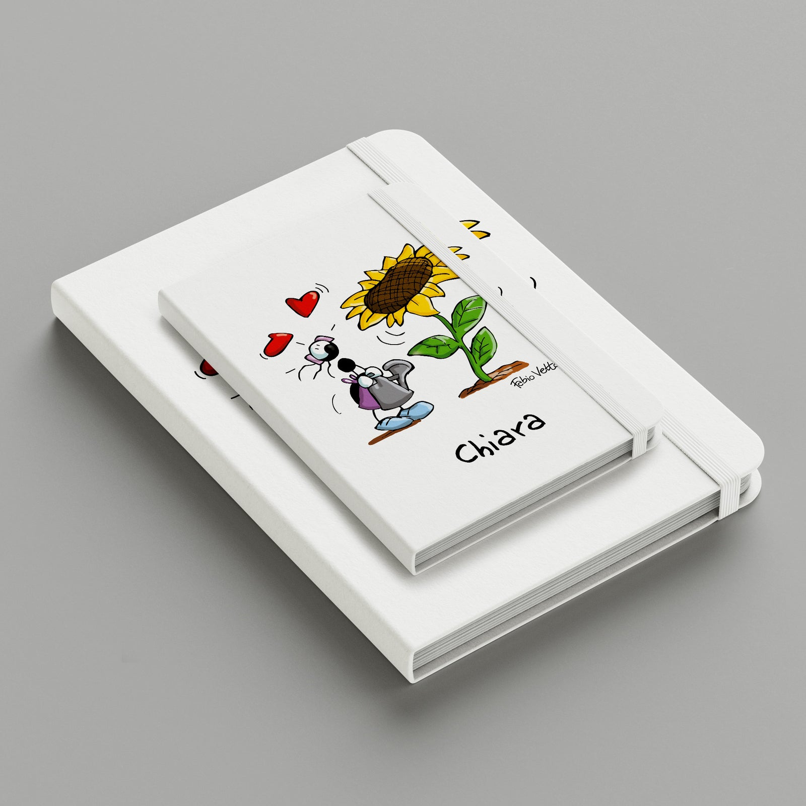 Personalized notebook with "Sunflower" theme