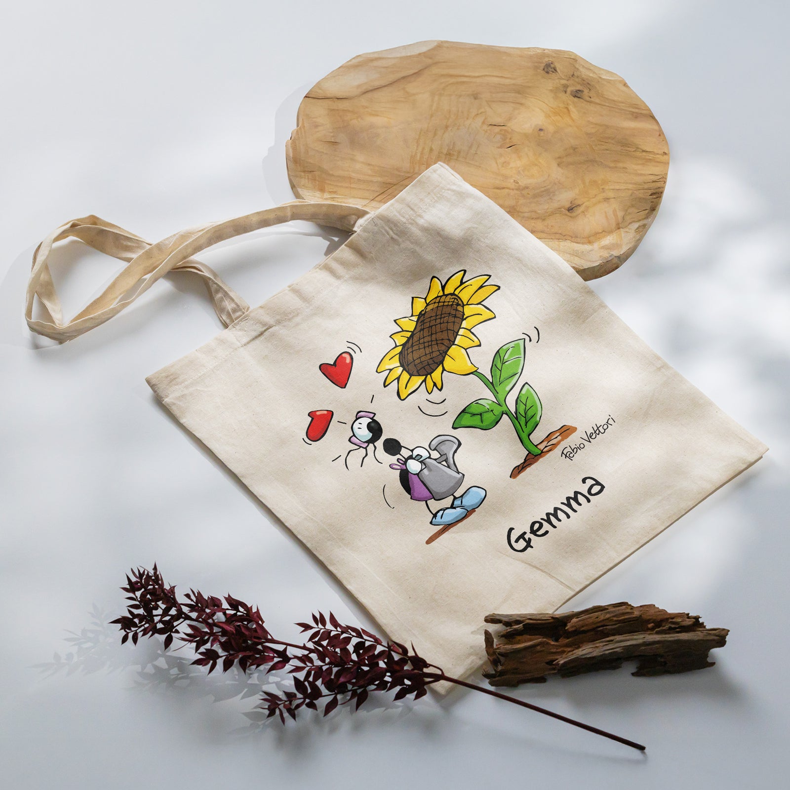 Shopper Personalizzata "Girasole"