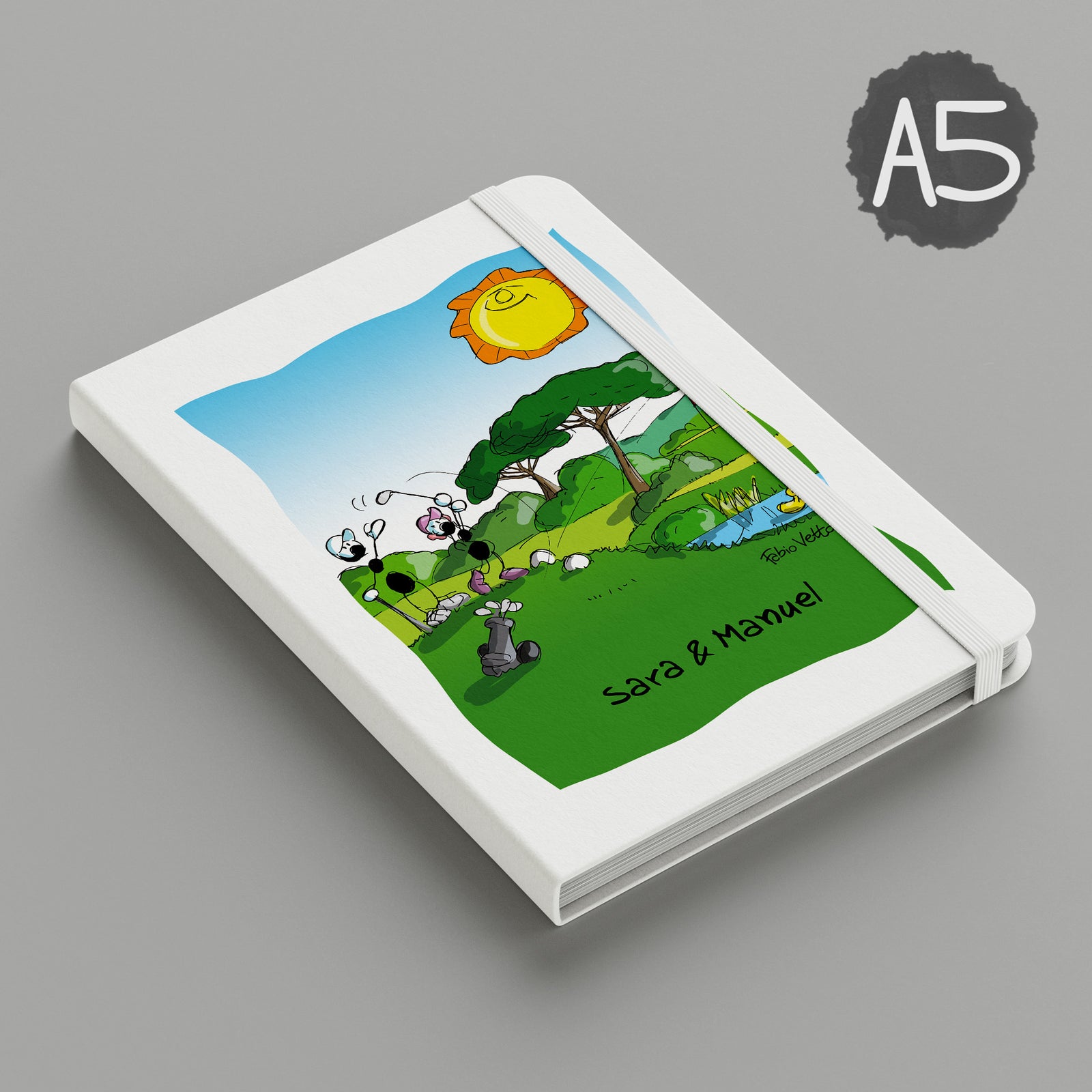Notebook Personalizzato soggetto "Golf"