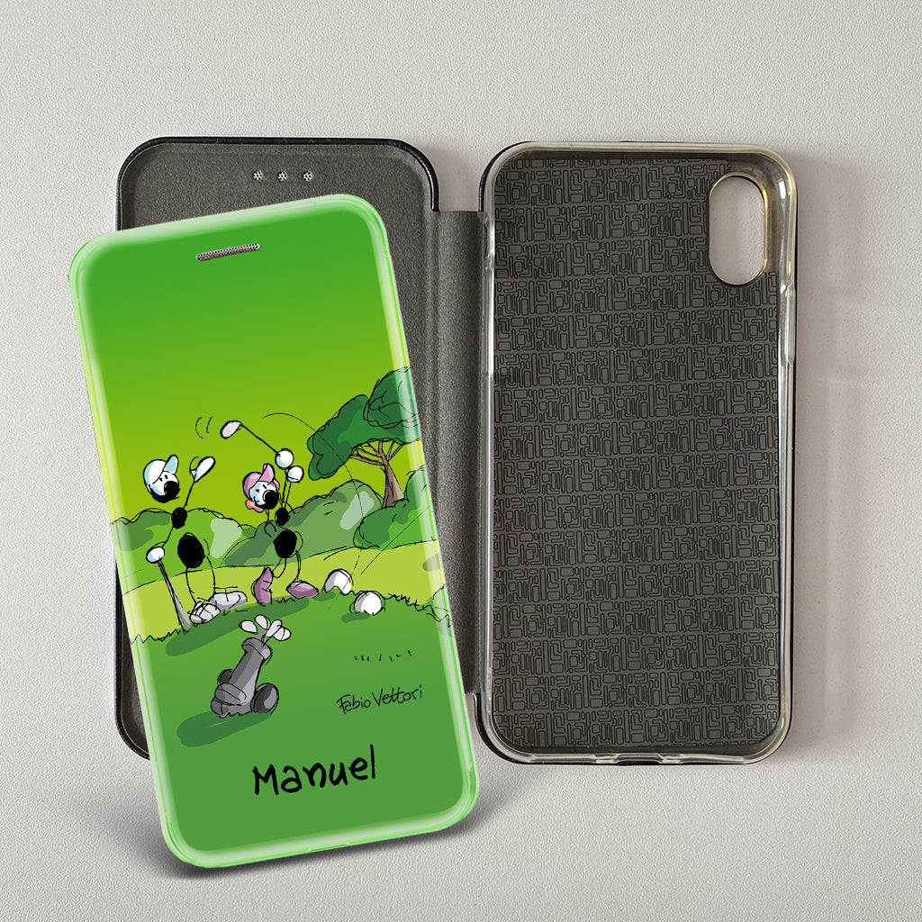 Artistic cover for Smartphone Personalized "Police" subject, model with "book" opening