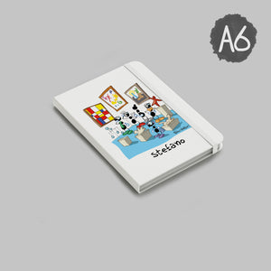 Personalized notebook with "Museum Guide" theme