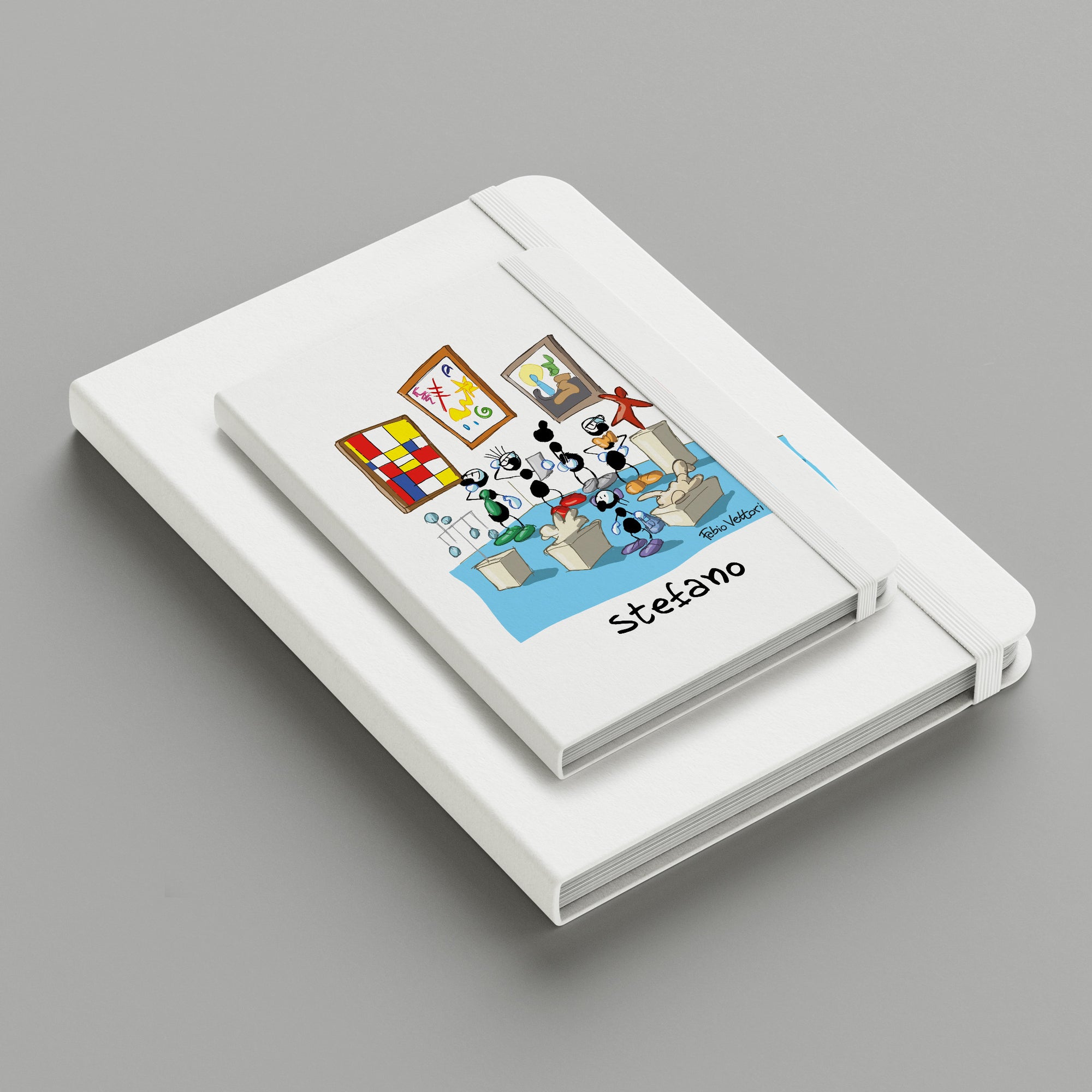 Personalized notebook with "Museum Guide" theme
