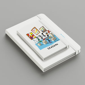Personalized notebook with "Museum Guide" theme