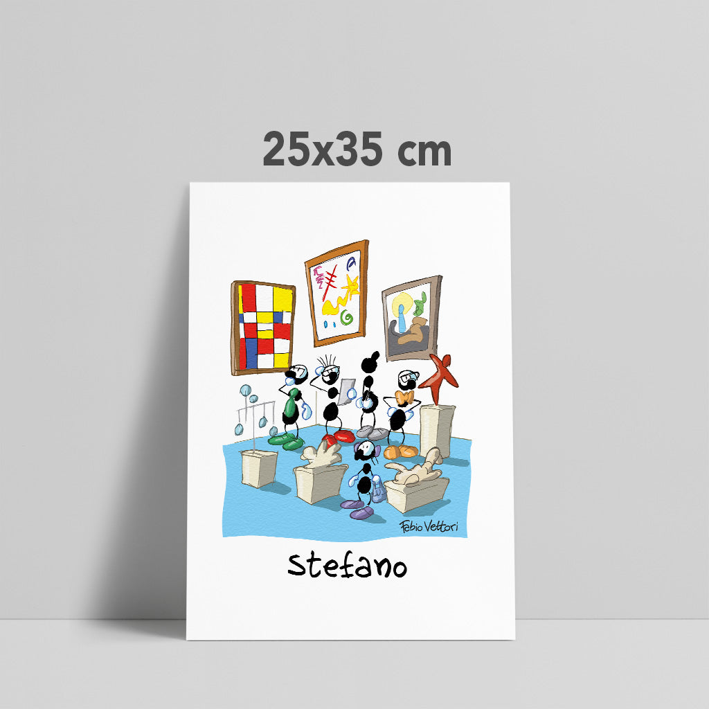 Personalized "Museum Guide" poster print