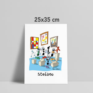 Personalized "Museum Guide" poster print