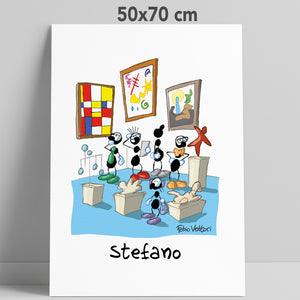 Personalized "Museum Guide" poster print