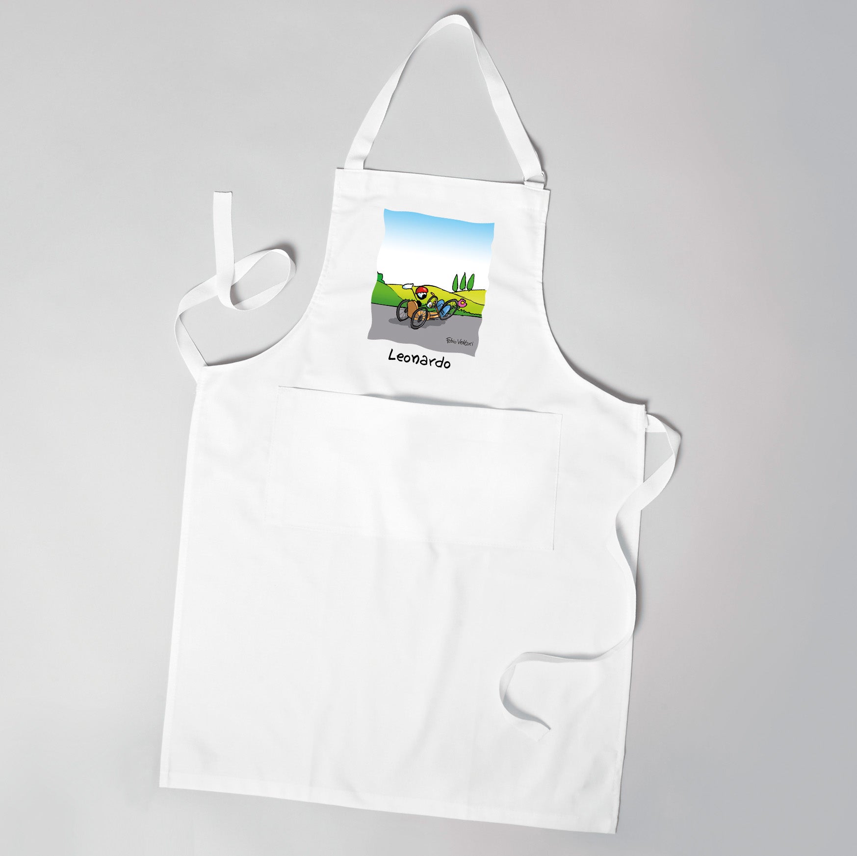 "Handbike" Personalized Apron