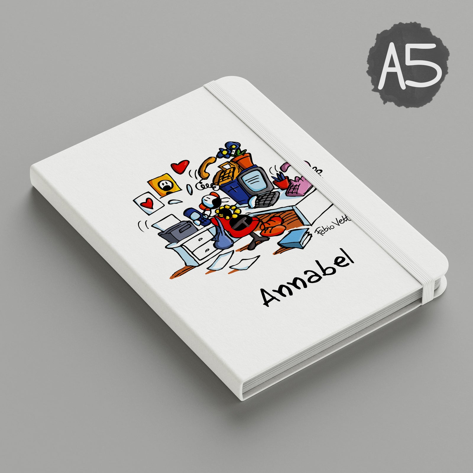 Personalized notebook with the subject "Employee"