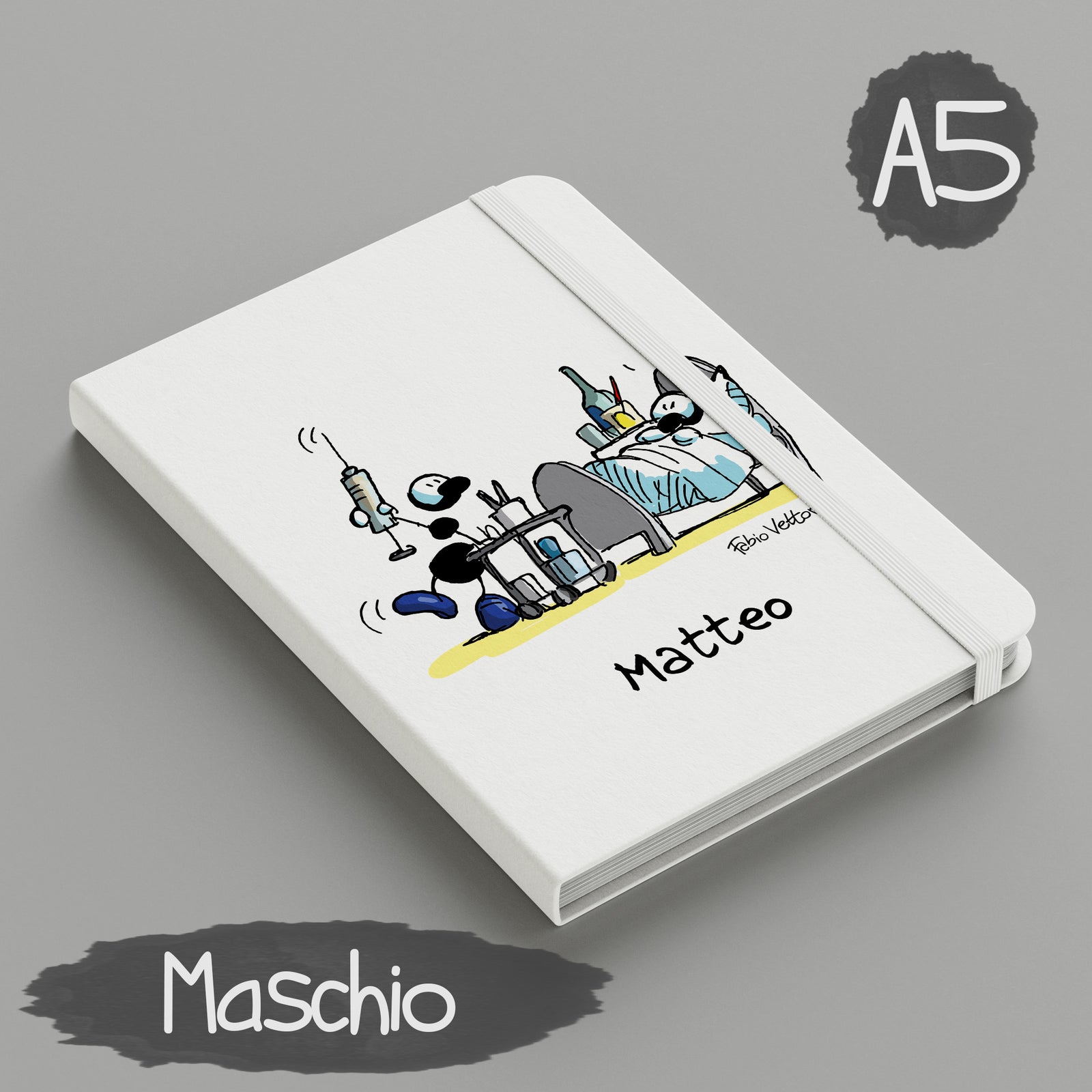 Personalized notebook with the subject "Nurse"