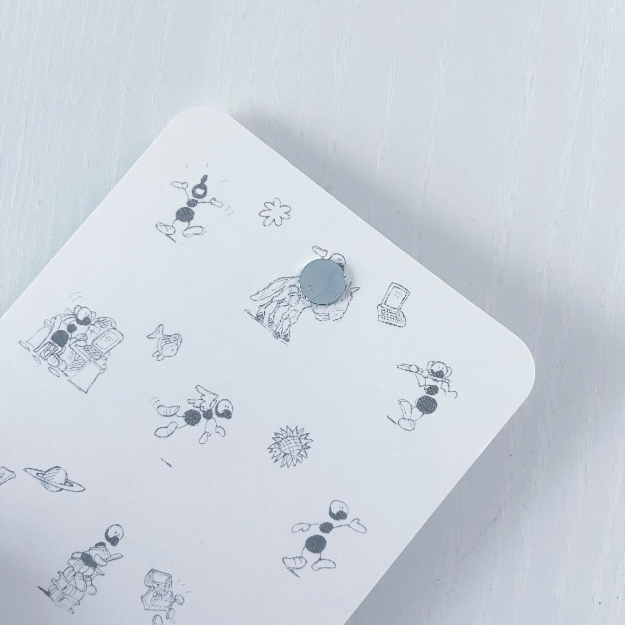 Magnetic pocket notebook with "Vespa" motif (FV41-01)