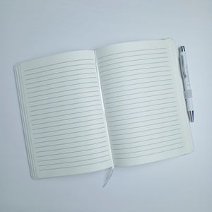 Customizable A5 notebook with pen, subject "Diary of Wishes"