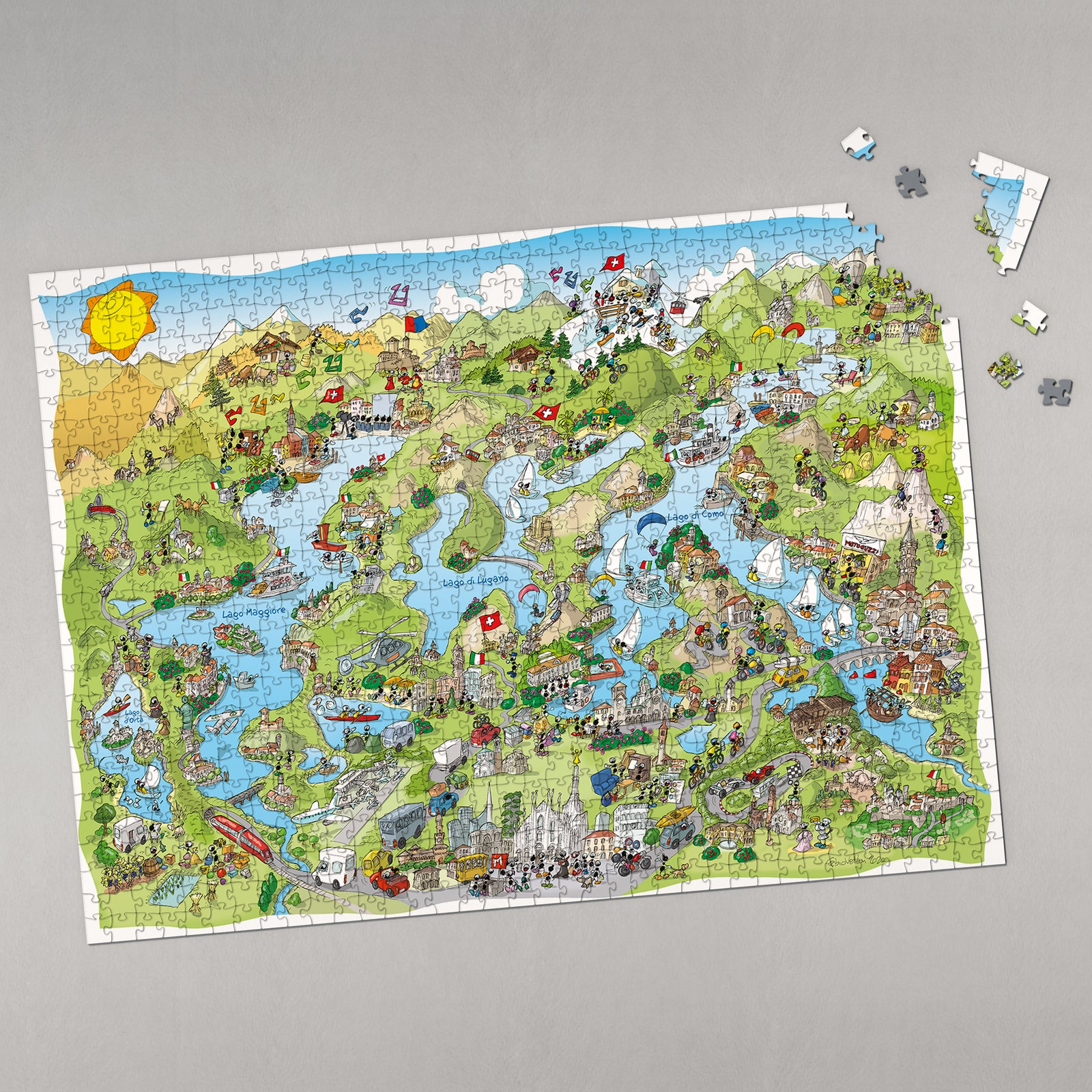 Puzzle "Laghi del Nord" 1080 pezzi
