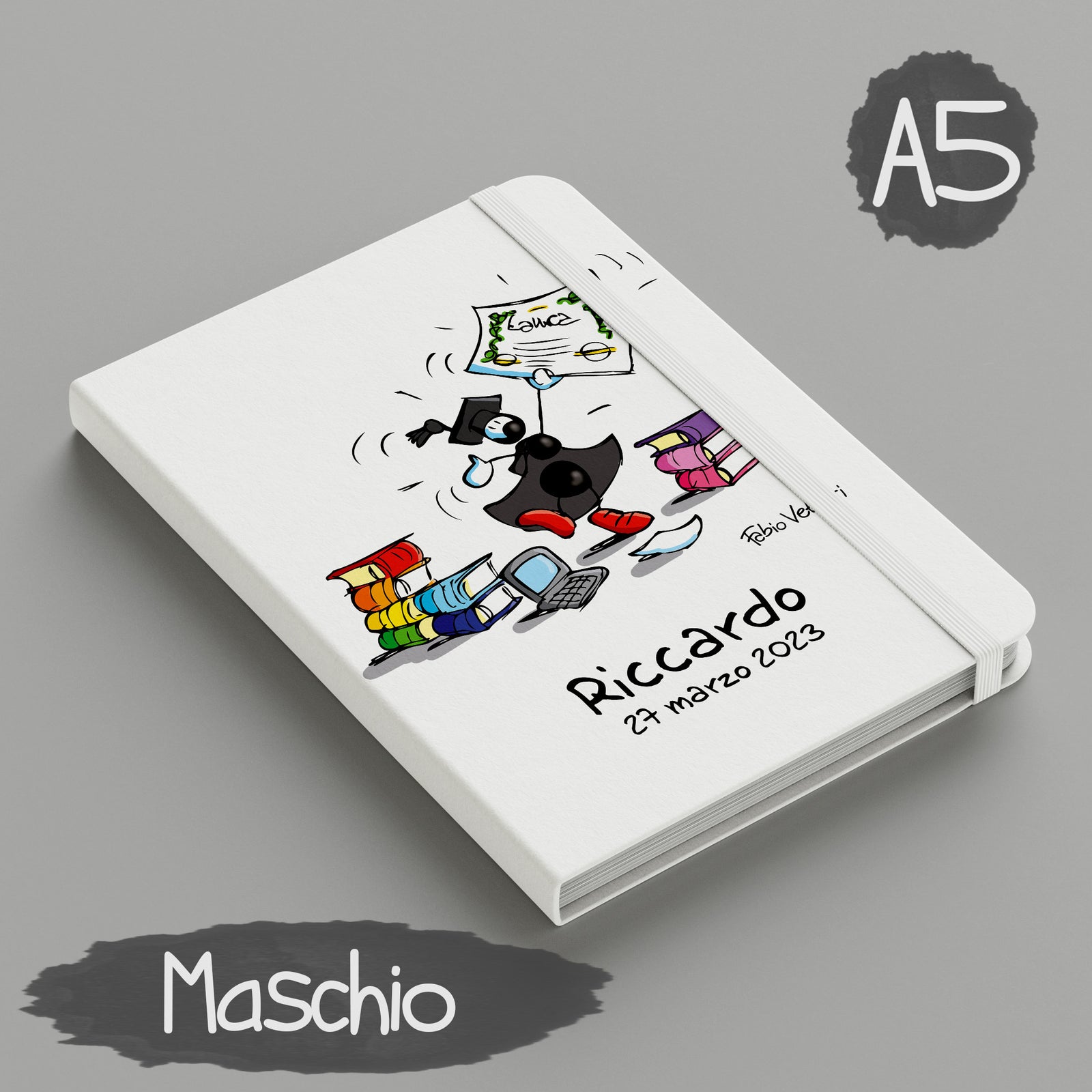 Personalized notebook with "Graduation" theme