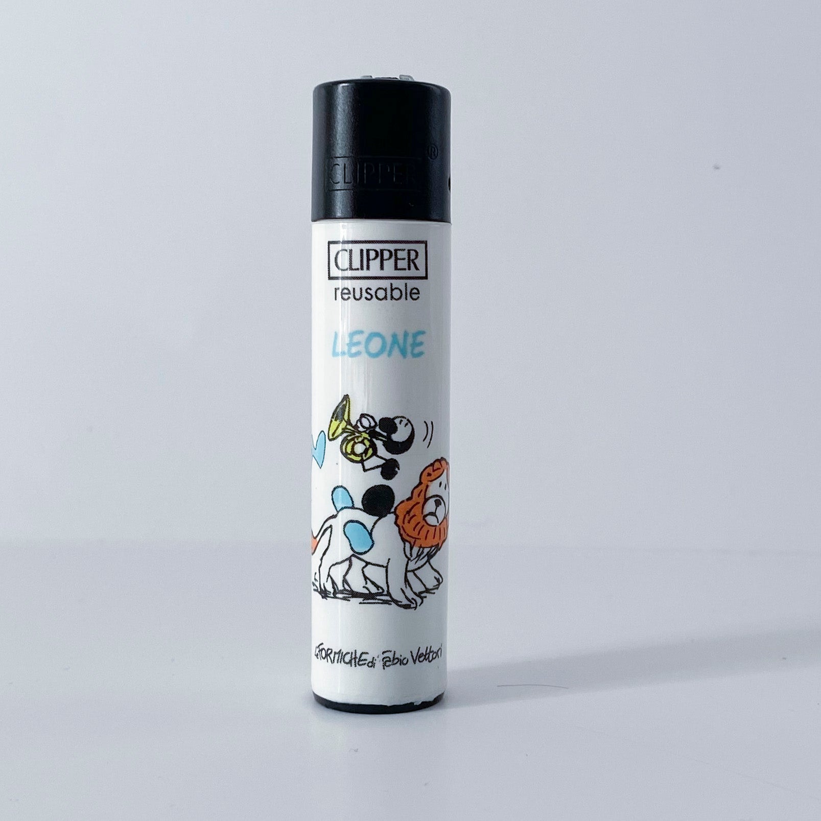 Accendino CLIPPER serie limitata Zodiaco by Fabio Vettori Soggetto "Leone"