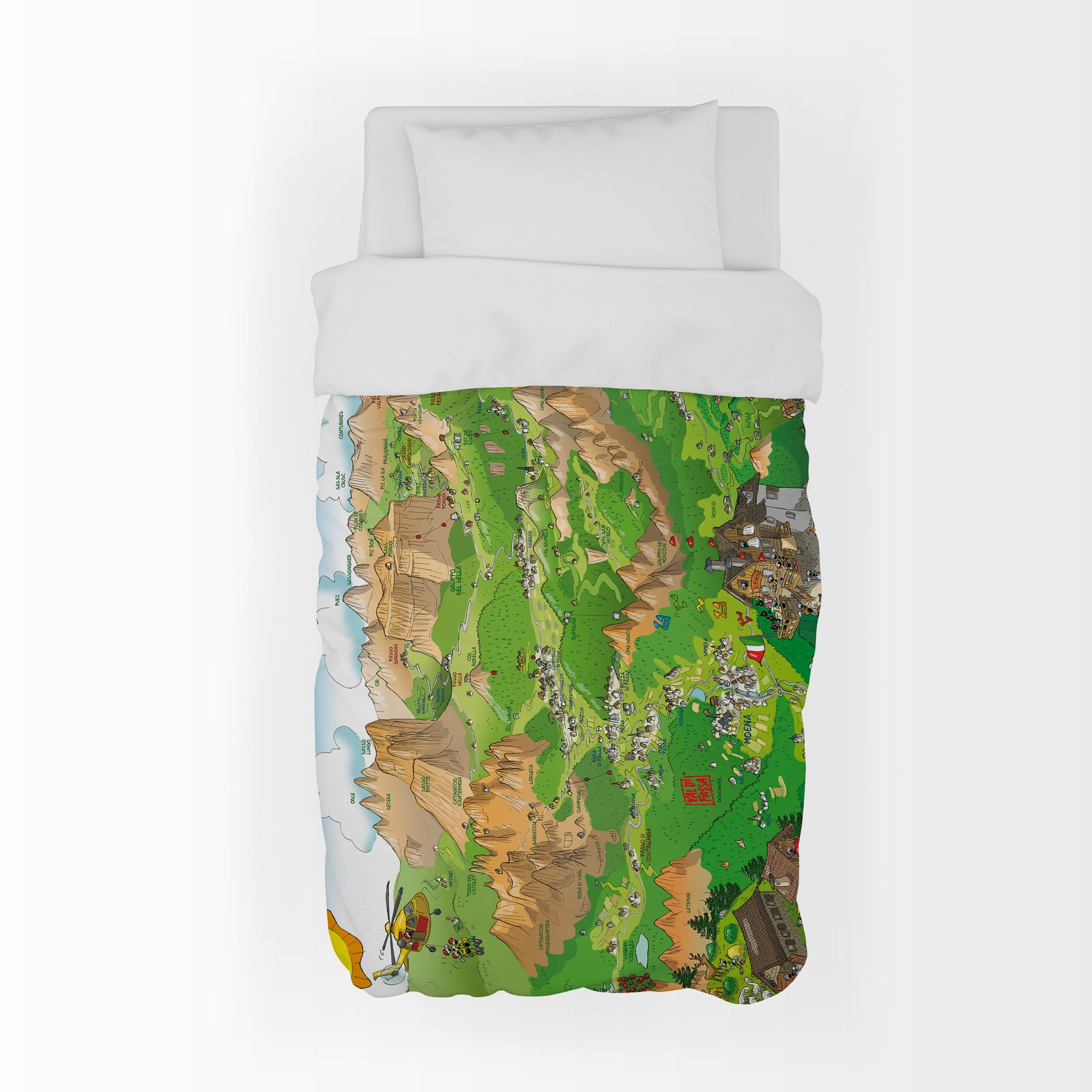 Padded quilted plaid with "Moods" theme