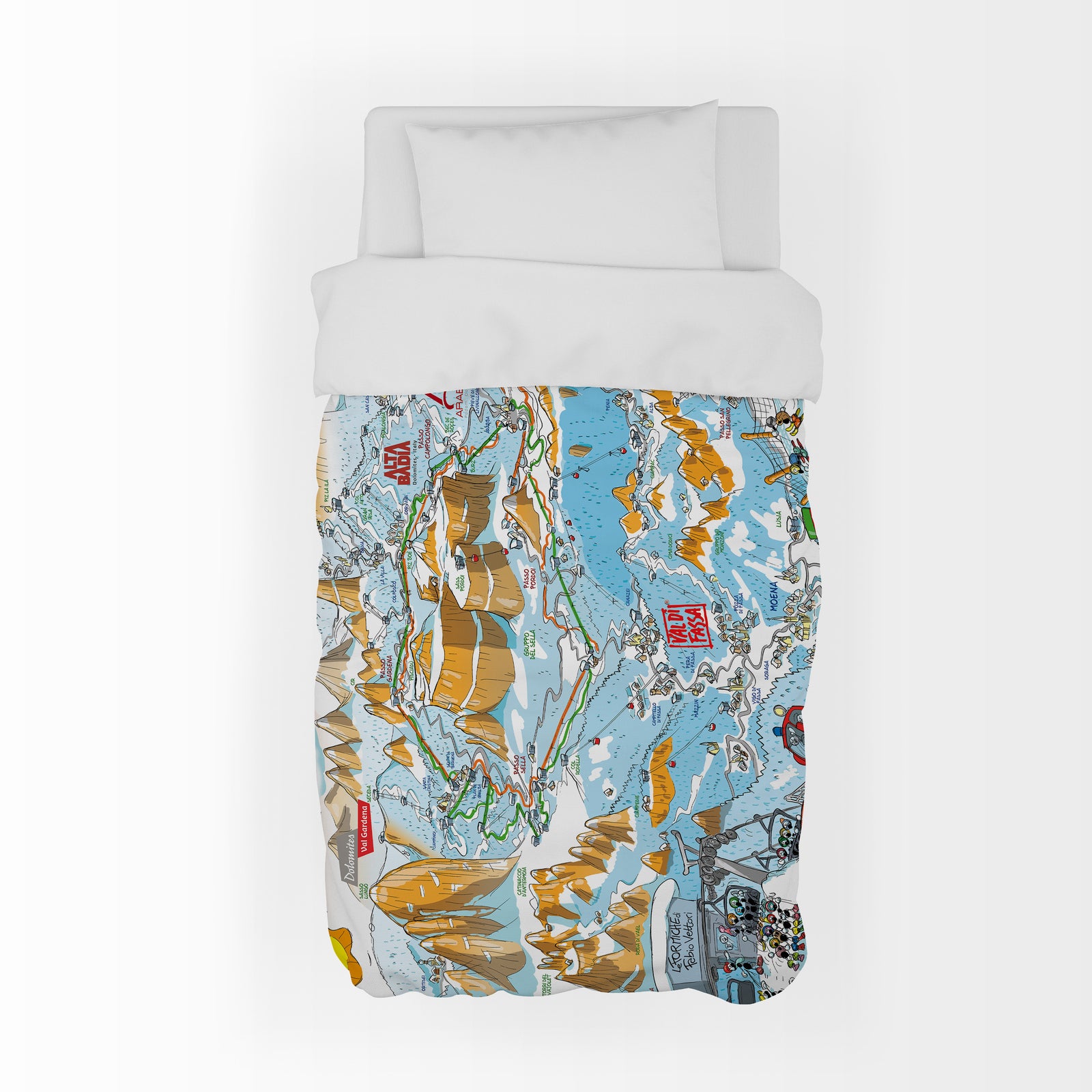 Padded quilted plaid with "Moods" theme