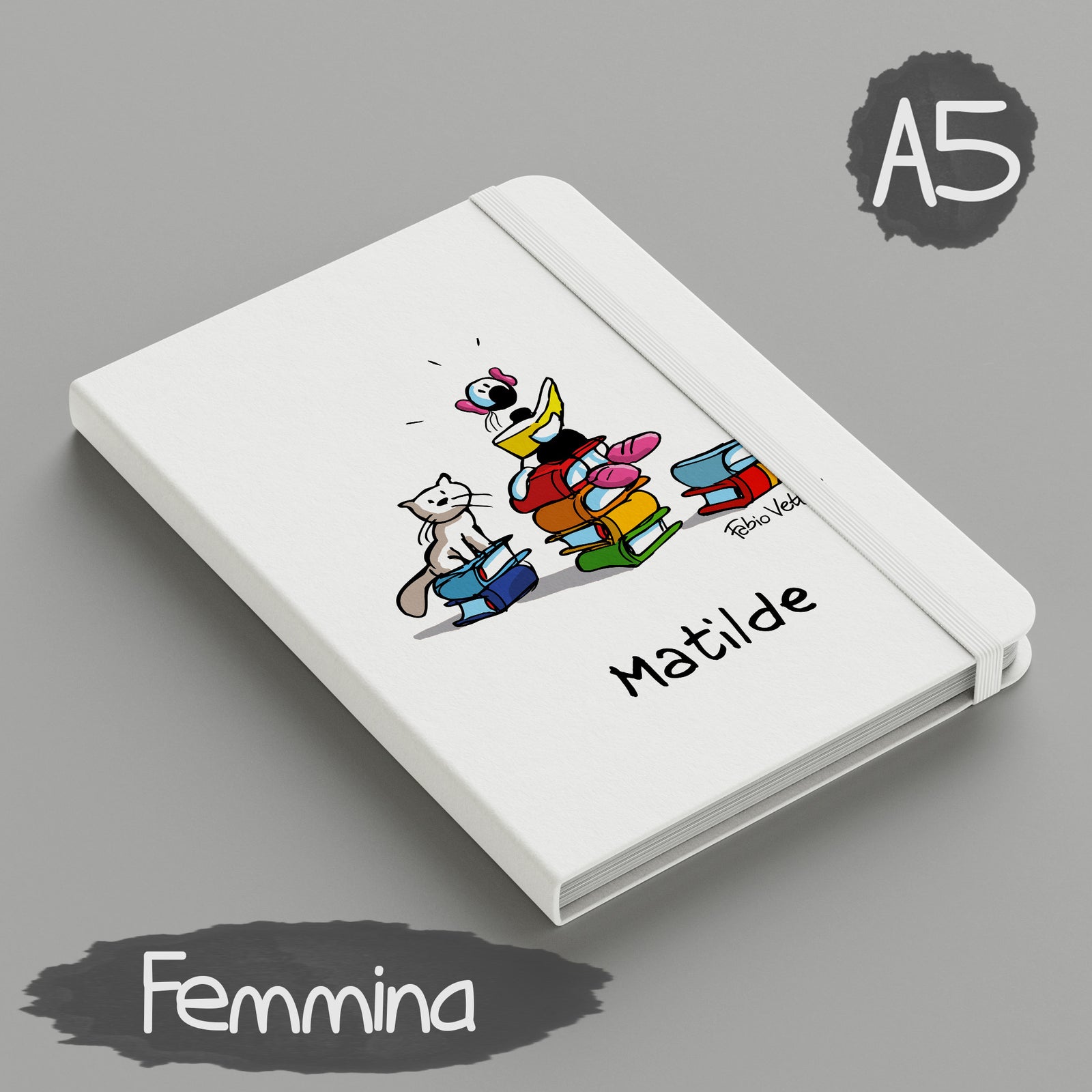 Personalized Notebook subject "Books"