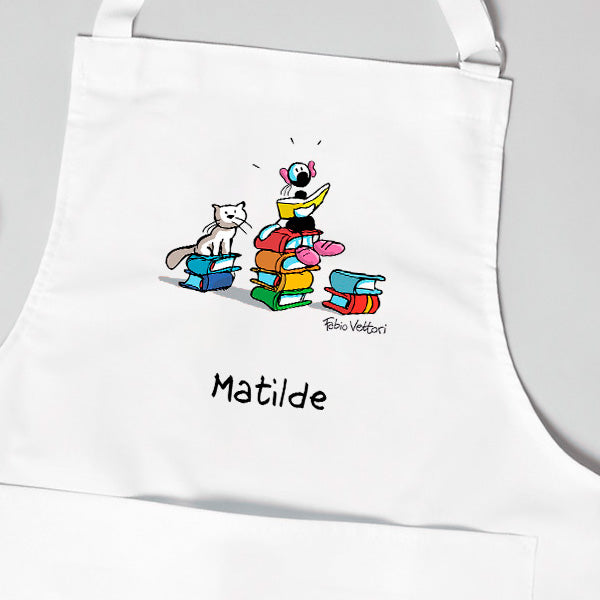 Grembiule Personalizzato "Libri"