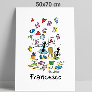 Personalized poster print with the subject "Speech therapist"