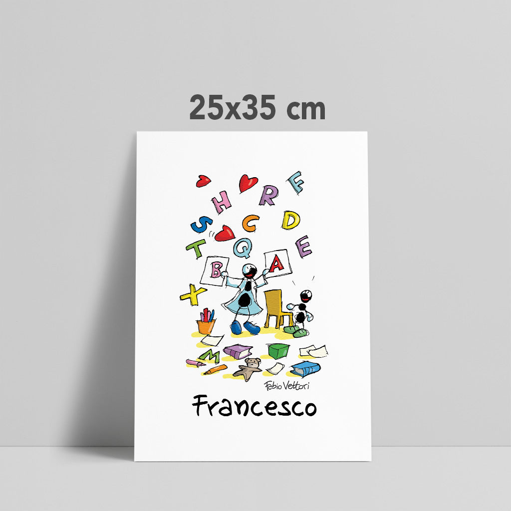 Personalized poster print with the subject "Speech therapist"