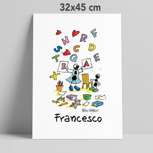 Personalized poster print with the subject "Speech therapist"