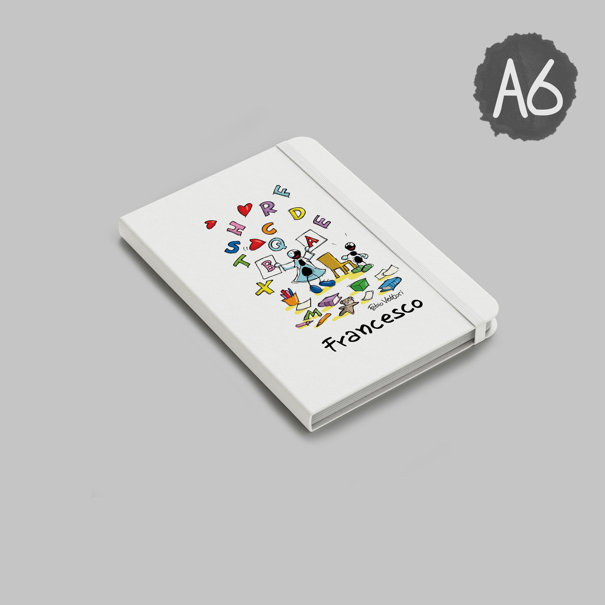 Personalized notebook with the subject "Speech therapist"
