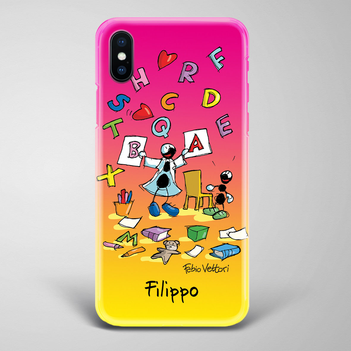 Cover artistica per Smartphone Personalizzata Logopedista (maschio)