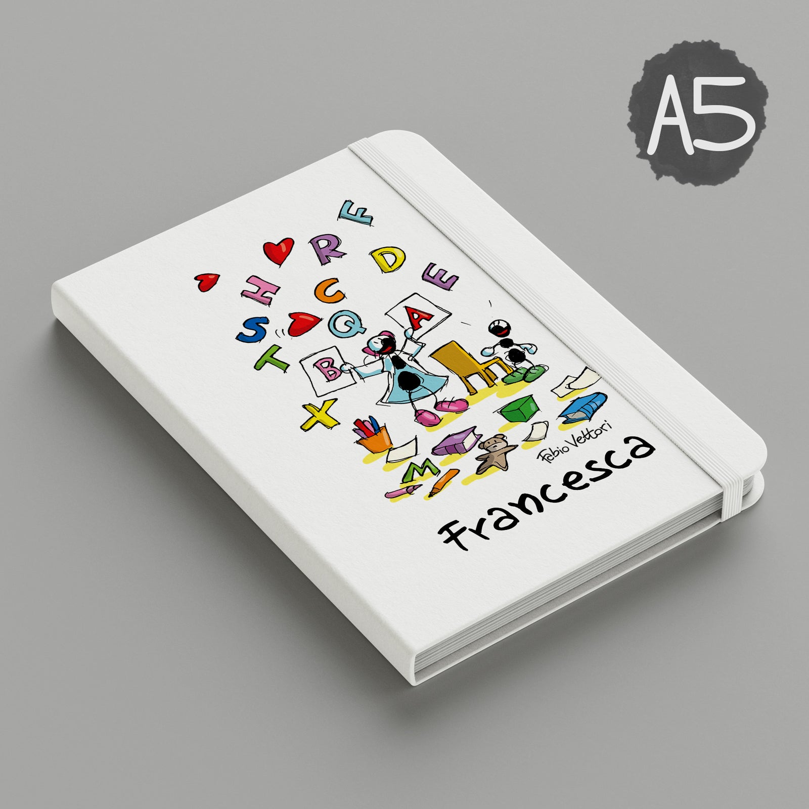 Personalized notebook with the subject "Speech therapist"