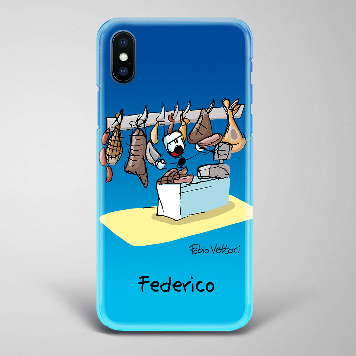 Cover artistica per Smartphone Personalizzata Macellaio