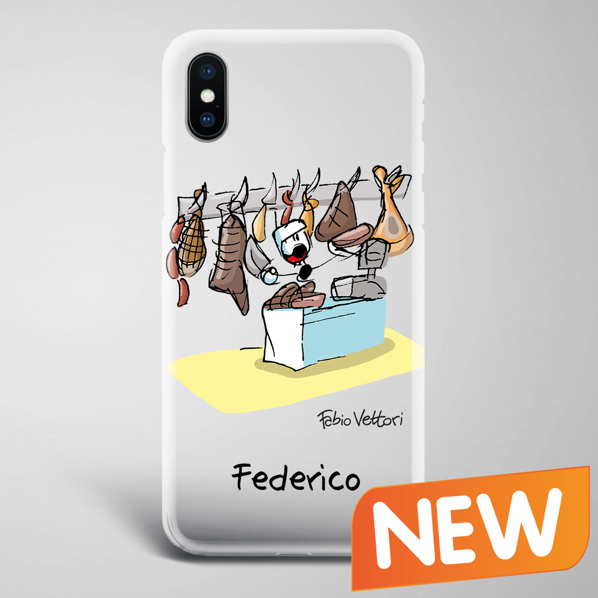 Cover artistica per Smartphone Personalizzata Macellaio